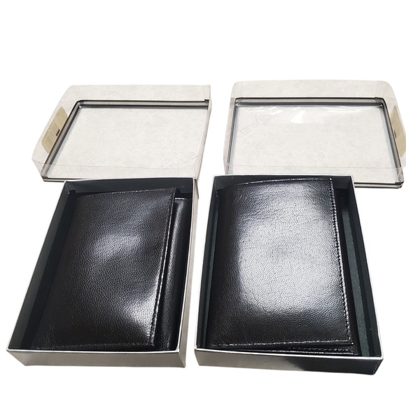 Buxton Kidskin Tri-Fold Black Wallet. NWT. - Picture 7 of 10